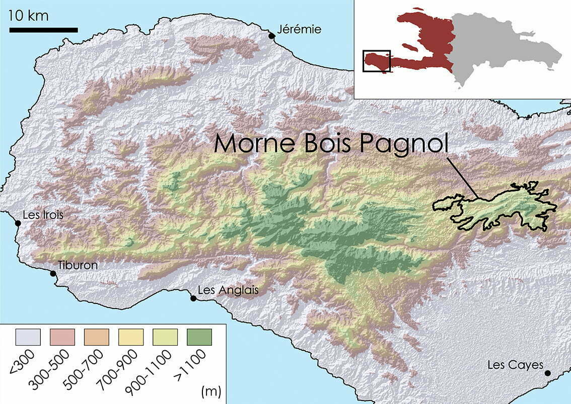 Bois Pangnol Topographic Map 1
