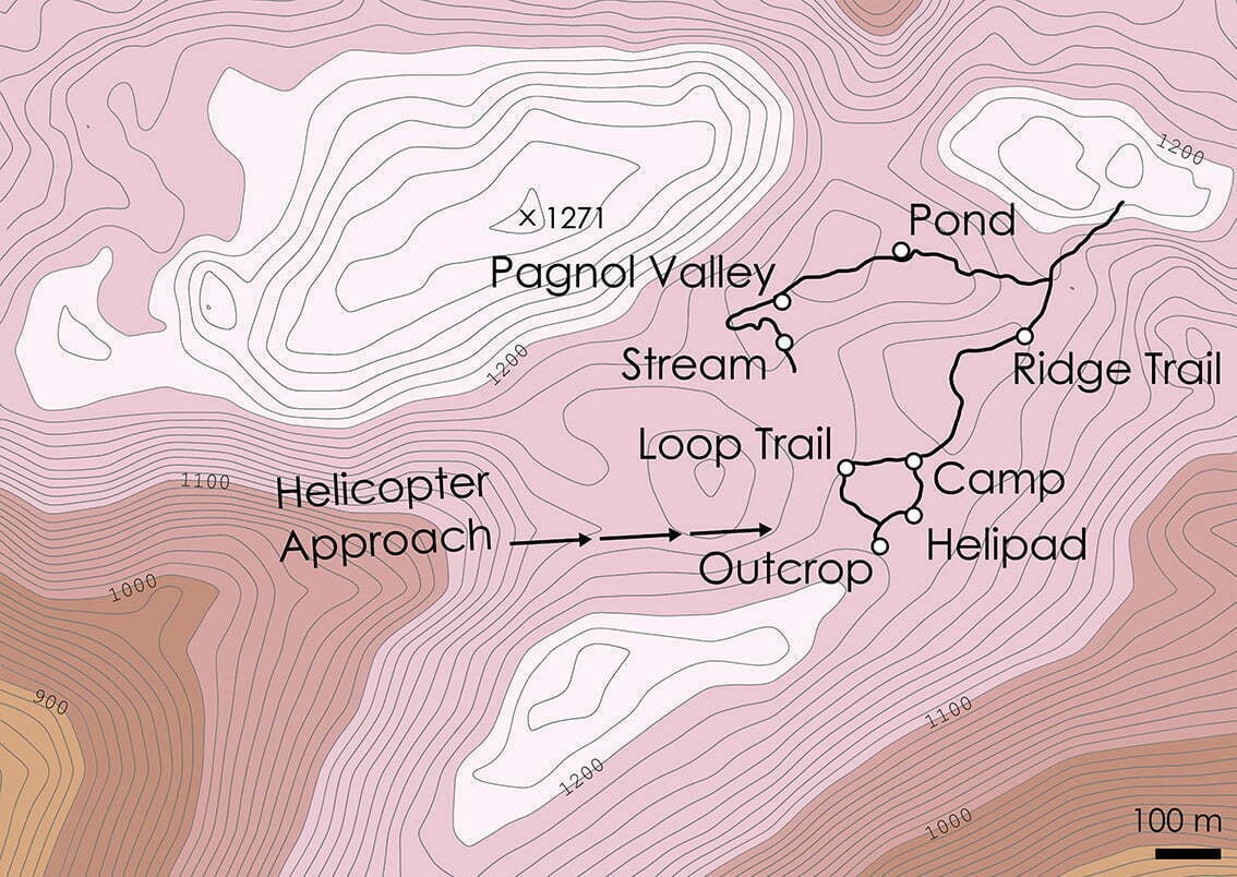 Bois Pangnol Topographic Map 3
