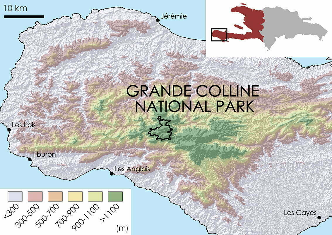 Grande Colline Topographic Map 1