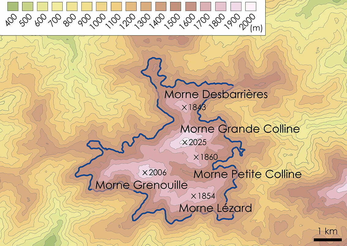 Grande Colline Topographic Map 2