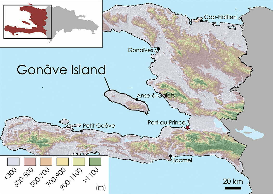 La Gonâve Topographic Map 1