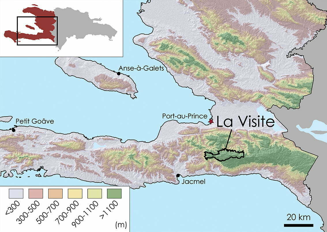 La Visite Topographic Map 1