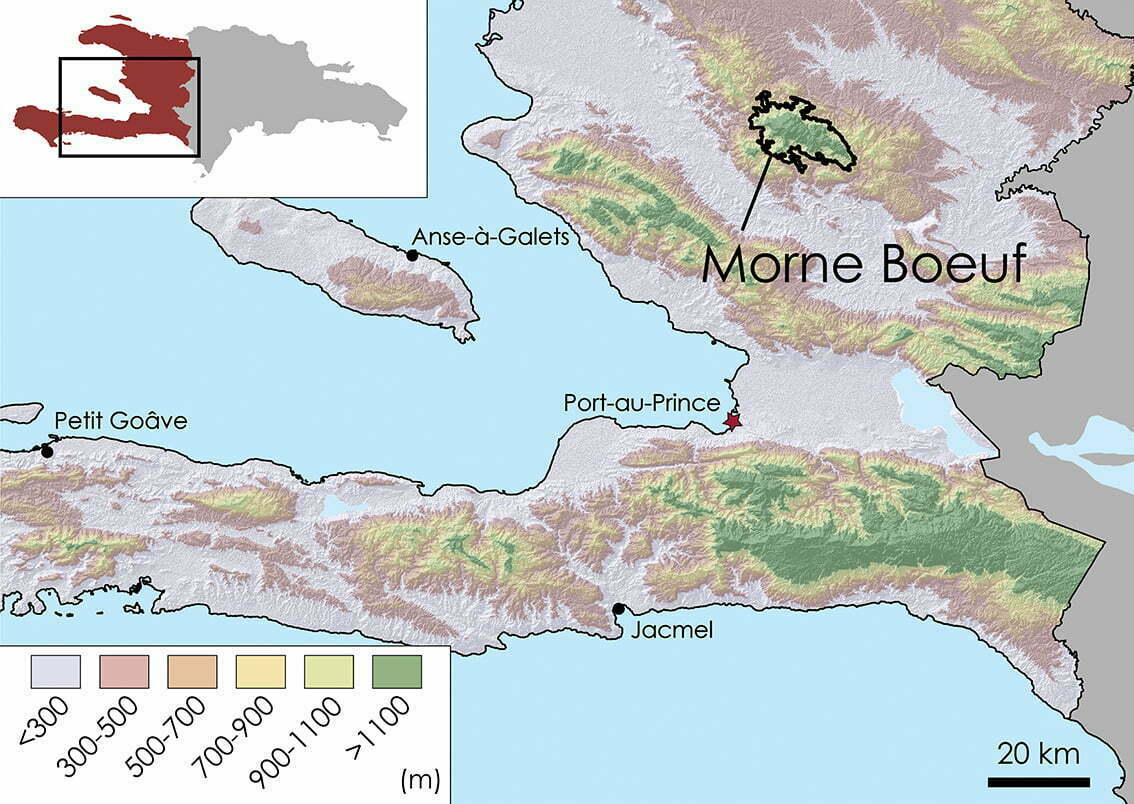 Morne Boeuf Topographic Map 1